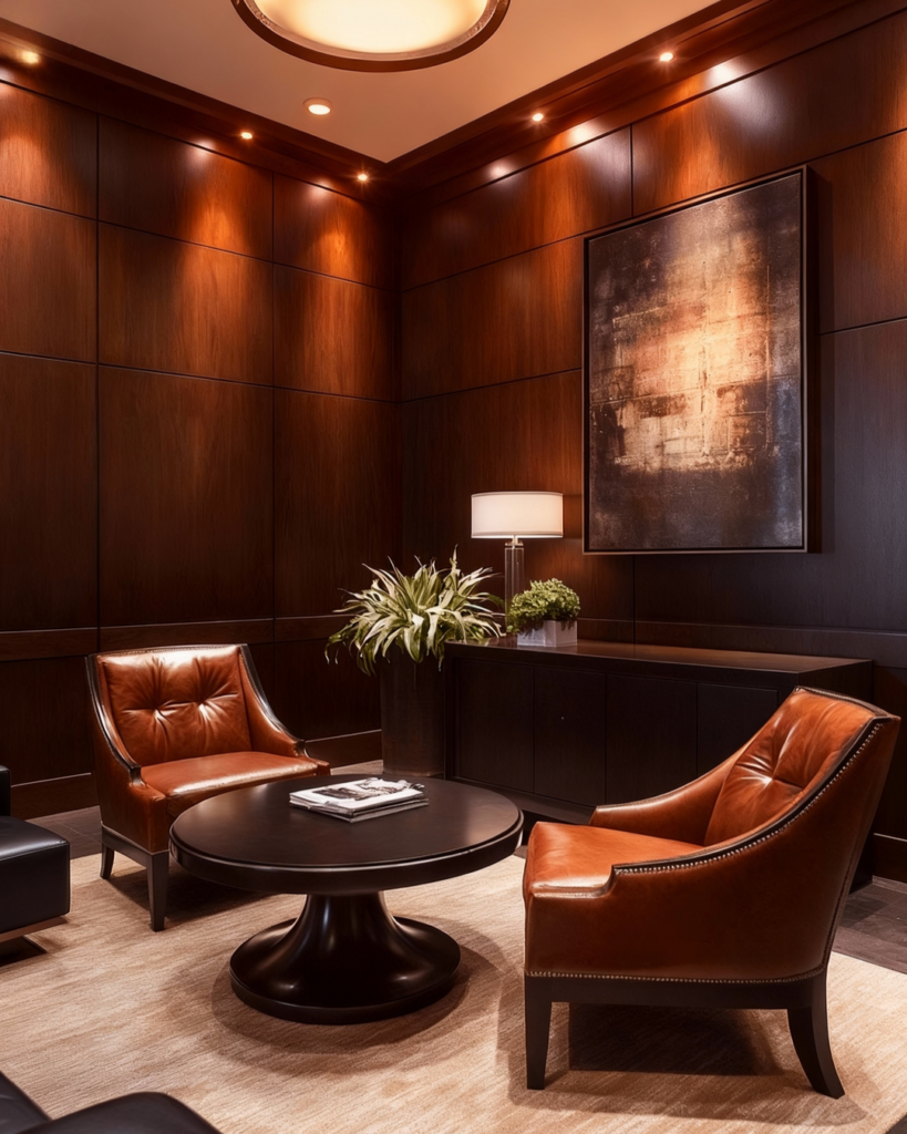 glass partition in office spaces, office spaces designs, commercial interior design, meeting room lounge, executive room, executive lounge