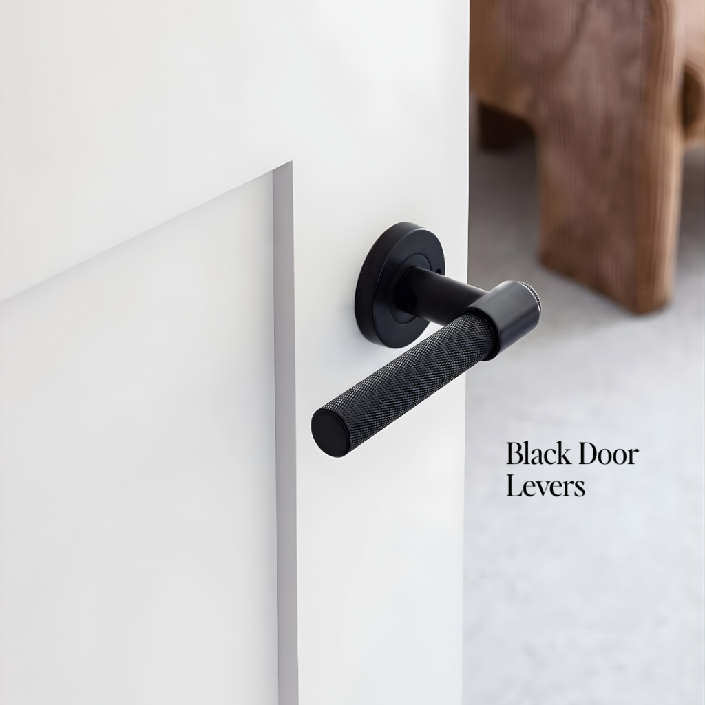 Black Accents Interior Design, Living Room, Monochrome Design, Luxury and Modern Living Room Interior